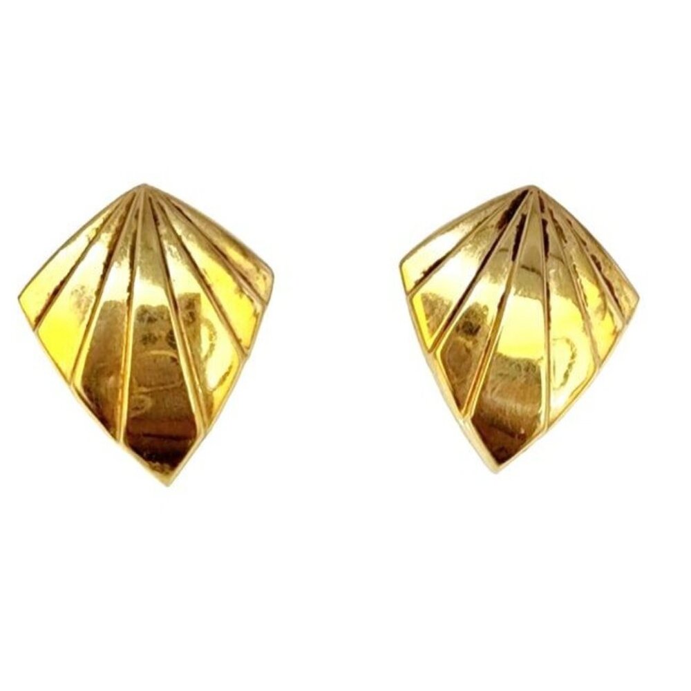 Estate 14kt Gold Pierced Earrings (A5532)